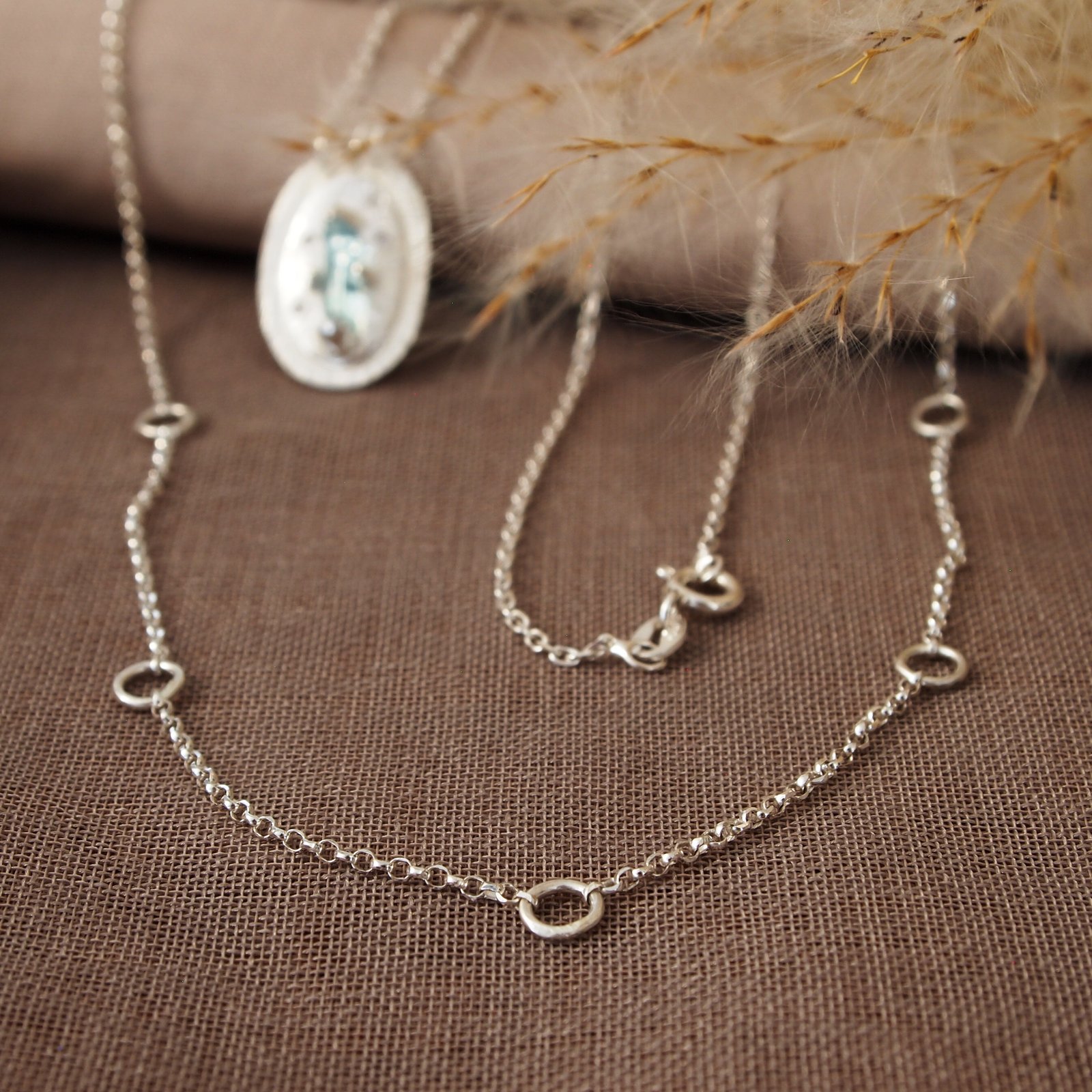 Eco Silver Orbit Necklace | Louise Buchan